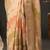 Cream ethnic motifs  georgette designer banarasi saree
