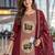women ethnic motifs printed regular  cotton kurta with trousers & with dupatta