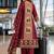 women ethnic motifs printed regular  cotton kurta with trousers & with dupatta