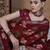 Maroon kalamkari zari silk blend sungudi saree