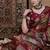 Maroon kalamkari zari silk blend sungudi saree