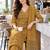 women ethnic motifs printed regular  cotton kurta with trousers & with dupatta