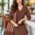 women printed regular  cotton kurta with trousers & with dupatta