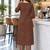 women printed regular  cotton kurta with trousers & with dupatta