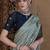Blue ethnic motifs zari silk blend sungudi saree