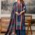 women embroidered sequinned  cotton kurta with trousers & with dupatta