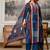 women embroidered sequinned  cotton kurta with trousers & with dupatta
