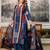 women embroidered sequinned  cotton kurta with trousers & with dupatta