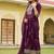 women floral printed empire mirror work kurta with pyjamas & with dupatta