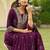 women floral printed empire mirror work kurta with pyjamas & with dupatta