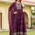 women floral printed empire mirror work kurta with pyjamas & with dupatta