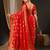 Red red & gold-toned ethnic motifs zari satin banarasi saree