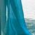 Blue solid beads and stones organza saree
