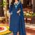 women ethnic motifs embroidered regular thread work  cotton kurta with trousers & with