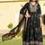 women floral printed panelled thread work kurta with trousers & with dupatta