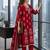women ethnic motifs printed regular mirror work  cotton kurta with trousers & with dupatta