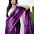 Magenta tissue saree with blouse
