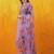 floral yoke design chanderi cotton straight kurta with trousers & dupatta