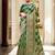 Green woven design organza banarasi saree