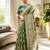 Green woven design organza banarasi saree