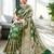 Green woven design organza banarasi saree