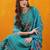 floral embroidered thread work chanderi cotton kurta with trousers & dupatta