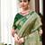 Green woven design organza banarasi saree