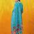 floral embroidered thread work chanderi cotton kurta with trousers & dupatta