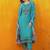 floral embroidered thread work chanderi cotton kurta with trousers & dupatta