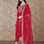 embroidered sequinned straight kurta with trousers & dupatta