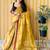 Yellow woven design tissue saree