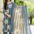 women floral printed regular  cotton kurta with trousers & with dupatta