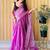 Pink zari woven solid tissue saree