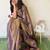 Copper solid tissue saree