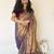 Copper solid tissue saree