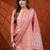embroidered tie-up neck thread work straight kurta with trousers & dupatta