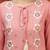 embroidered tie-up neck thread work straight kurta with trousers & dupatta