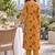women floral printed regular  cotton kurta with trousers & dupatta