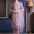 women floral embroidered kurta with trousers & dupatta