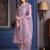 women floral embroidered kurta with trousers & dupatta