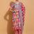 women floral printed  cotton kurta with trousers & with dupatta