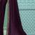 Purple embellished embroidered poly chiffon saree