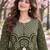 women ethnic motifs printed regular  cotton kurta with trousers & with dupatta