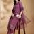 women embroidered sequinned kurta with trousers & with dupatta