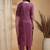 women embroidered sequinned kurta with trousers & with dupatta
