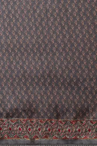 Grey grey bagh printed saree