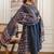women ethnic motifs printed empire  cotton kurta with trousers & with dupatta