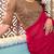 Pink embellished embroidered poly georgette saree