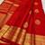 Red color art silk blend sarees with blouse
