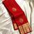 Red color art silk blend sarees with blouse